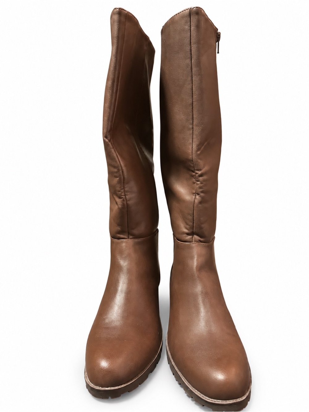 SONOMA Brown Knee High Riding Boots Women’s Size 10M Side Zip Lug Sole
